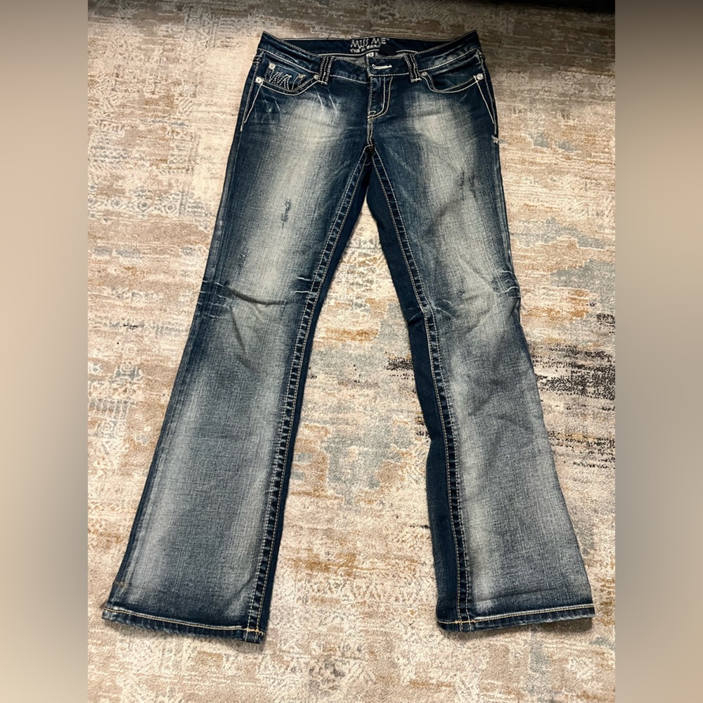 Stylish Faded Blue Jeans